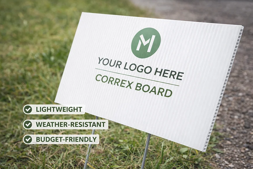 Correx Sign Board Printing for Outdoor Use