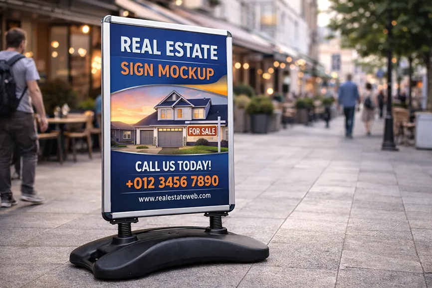 Pavement Sign Printing for Retail Stores